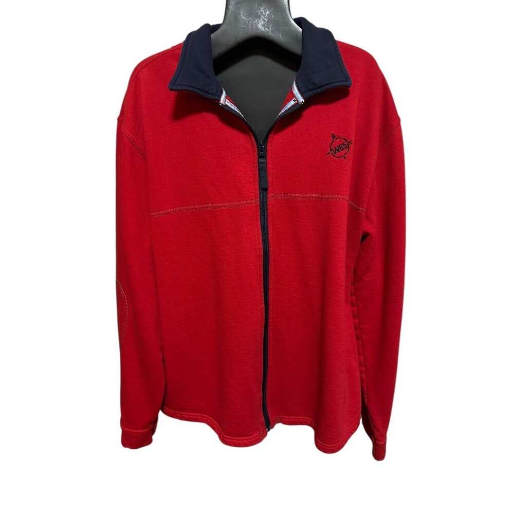 W65 Nautical Outfitters Red & Blue Fleece-Lined Men’s Jacket L 50” Chest